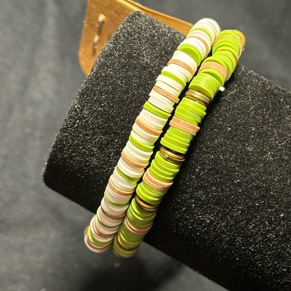 🌹 New handmade Clay mix beads bracelet